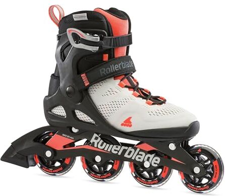 Rollerblade Macroblade 80 W, Pattini in Linea. Donna, Ghiaccio/Corallo, 37