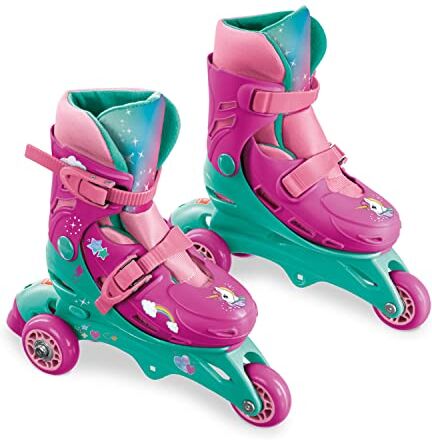 Mondo UNICORN INLINE SKATES Pattini in linea doppia funzione Size "S" dal 29 al 32