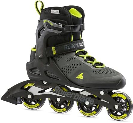 Rollerblade Macroblade 80, Pattini in Linea. Unisex Adulto, Nero/Lime, 42