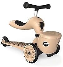 Scoot & Ride Highwaykick 1 LIFESTYLE 2W1 RIDER AND HOLIDAY WITH LOCKED STORAGE BAG 1-5 YEARS LEOPARD