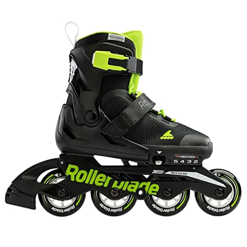 Rollerblade Microblade Scarpa da ghiaccio Nero/Verde 21