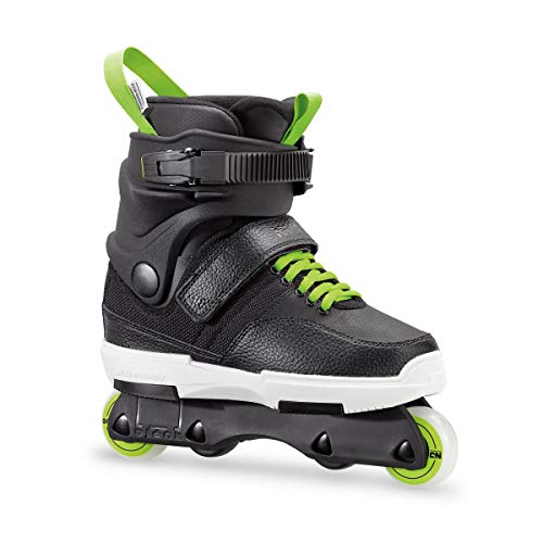 Rollerblade NJR, Pattini Aggressive Unisex Bambino, Nero/Verde Acido, 40-41