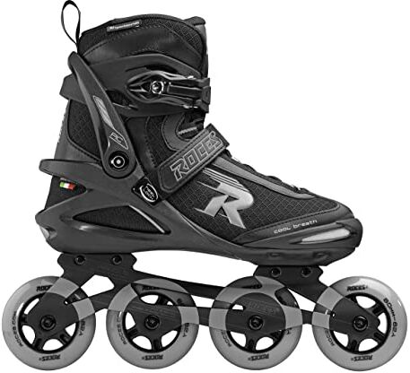 Roces Pic Tif, Pattino Inline Unisex Adulto, Black-light Grey, 43