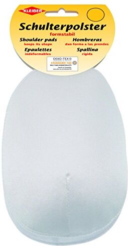 Kleiber KR 5-Spalline Imbottite con Gancio e Fascia in Velcro Raglan, Poliammide 50% Poliuretano, Bianco, 16 x 11,5 x 4 cm