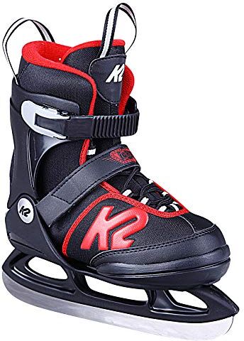 K2 Joker Ice, Pattini da Ghiaccio Ragazzo, Nero-Rosso, L (EU: 35-40 / UK: 3-7 / US: 4-8)