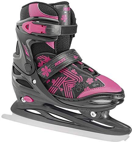 Roces Jokey Ice 3.0 Girl, Pattini da Ghiaccio. Bambina, Nero/Rosa, 26-29