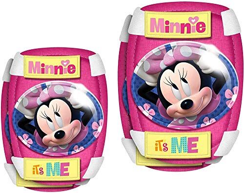 Stamp Ellbogen und Knieschützer-Minnie, Guarnizione E Ginocchio PROTETORI Ragazza, Colore: Rosa