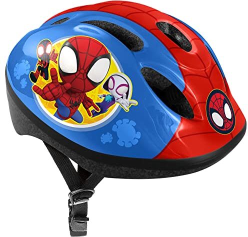 Stamp Bicicletta Helmet S Spidey Gioventù, Blu/Rosso, Taglia S