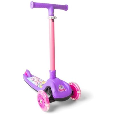 Ozbozz Unicorn Trail Twist Monopattino per bambini, viola e rosa, manubrio pieghevole, ruote luminose, altezza massima 78,3 cm, carico massimo 50 kg, per ragazzi e ragazze dai 3 anni in su Ozbozz Unicorn Trail Twist Monopattino per bambini, viola e rosa, manubrio pieghevole, ruote luminose, altezza massima 78,3 cm, carico massimo 50 kg, per ragazzi e ragazze dai 3 anni in su