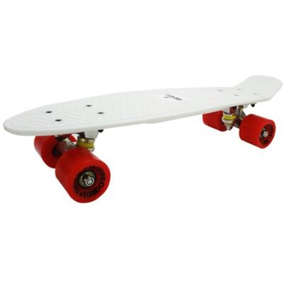 Ridge Skateboards Big Brother Nickel Mini Skate Cruiser Completo, fatto in l'UE, cuscinetti ABEC 7, alta qualità formula segreta di plastica, Bianco/Rosso, 27" (799872520) Ridge Skateboards Big Brother Nickel Mini Skate Cruiser Completo, fatto in l'UE, cuscinetti ABEC 7, alta qualità formula segreta di plastica, Bianco/Rosso, 27" (799872520)