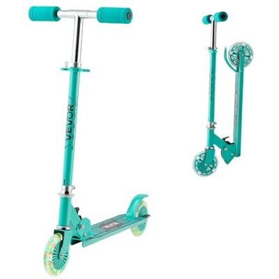 VEVOR Monopattini a Spinta per Bambini, Monopattino Mobilità Urbana a 2 Ruote Luminose, Manubrio Regolabile in Altezza, Pedana Antiscivolo, Telaio Pieghevole e Leggero Fino a ca. 50 kg, Colore Verde VEVOR Monopattini a Spinta per Bambini, Monopattino Mobilità Urbana a 2 Ruote Luminose, Manubrio Regolabile in Altezza, Pedana Antiscivolo, Telaio Pieghevole e Leggero Fino a ca. 50 kg, Colore Verde