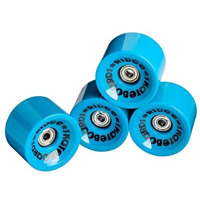Ridge Skateboards 70mm Longboard Wheels Ruote per Skateboard, Blu Ridge Skateboards 70mm Longboard Wheels Ruote per Skateboard, Blu