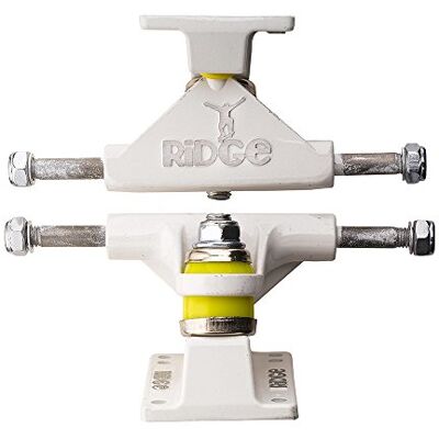 Ridge Skateboards Mini Cruiser Skateboard Trucks, Bianco, 3 Ridge Skateboards Mini Cruiser Skateboard Trucks, Bianco, 3