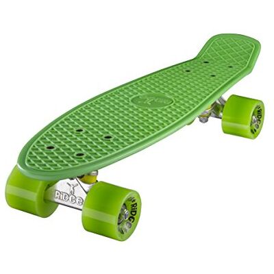 Ridge Mini Cruiser Skate Skateboard retro 22" completo, fatto in l'UE, cuscinetti ABEC 7, alta qualità formula segreta di plastica Ridge Mini Cruiser Skate Skateboard retro 22" completo, fatto in l'UE, cuscinetti ABEC 7, alta qualità formula segreta di plastica