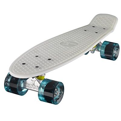 Ridge Skateboards 22 Mini Cruiser Skateboard, Blu Chiaro Ridge Skateboards 22 Mini Cruiser Skateboard, Blu Chiaro