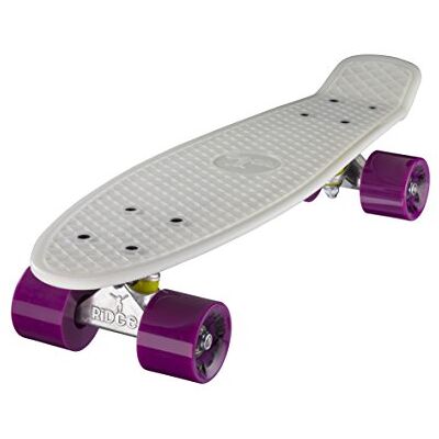 Ridge Skateboards 22 Mini Cruiser Skate Fosforescente, Viola, Bagliore, 55 cm Ridge Skateboards 22 Mini Cruiser Skate Fosforescente, Viola, Bagliore, 55 cm