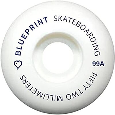 Blueprint Mini Heart 52mm Bianco 99A ruote da skateboard Blueprint Mini Heart 52mm Bianco 99A ruote da skateboard