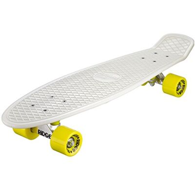 Ridge Skateboards 27' Mini Cruiser Skateboard completo, Glow in the Dark, Incandescente, Giallo Ridge Skateboards 27' Mini Cruiser Skateboard completo, Glow in the Dark, Incandescente, Giallo