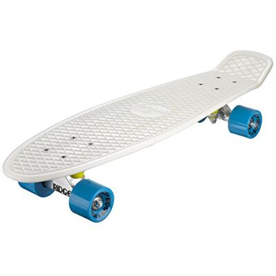 Ridge Skateboards 27' Mini Cruiser Skateboard completo, Glow in the Dark, Incandescente, Blu Ridge Skateboards 27' Mini Cruiser Skateboard completo, Glow in the Dark, Incandescente, Blu