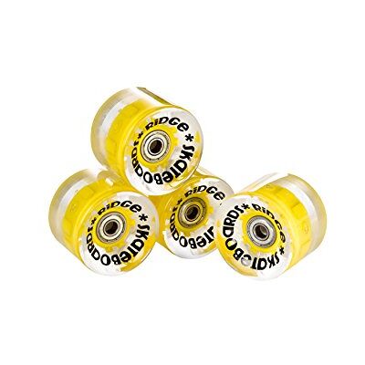 Ridge Ruote LED Luminosi Morbide per Mini Cruiser Skateboards 59 mm 78A Pu W Abec 7 Cuscinetti Set di 4, Giallo Ridge Ruote LED Luminosi Morbide per Mini Cruiser Skateboards 59 mm 78A Pu W Abec 7 Cuscinetti Set di 4, Giallo