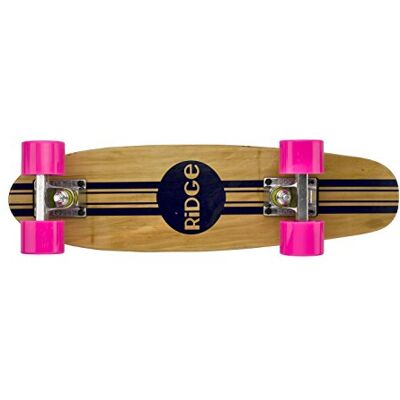 Ridge Skateboards Maple Mini Cruiser Original Skateboard, Rosa Ridge Skateboards Maple Mini Cruiser Original Skateboard, Rosa