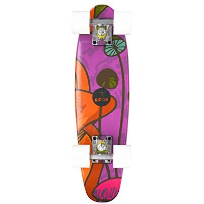 Ridge Skateboards Motif Stampato 22" Mini Maple Cruiser di Legno, completo Ridge Skateboards Motif Stampato 22" Mini Maple Cruiser di Legno, completo