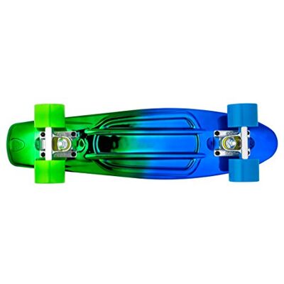 Ridge Skateboards 27 inch Cruiser Board Metallic Fades / 59mm Wheels (Gunmetal Verde) Ridge Skateboards 27 inch Cruiser Board Metallic Fades / 59mm Wheels (Gunmetal Verde)