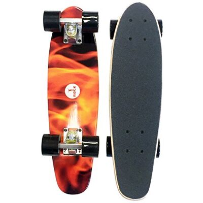Ridge Skateboards Motif Stampato 22" Mini Maple Cruiser di Legno, completo Ridge Skateboards Motif Stampato 22" Mini Maple Cruiser di Legno, completo
