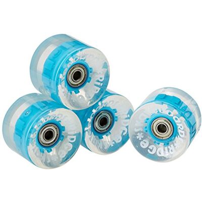 Ridge Ruote LED Luminosi Morbide per Mini Cruiser Skateboards 59 mm 78A Pu W Abec 7 Cuscinetti Set di 4, Blu Ridge Ruote LED Luminosi Morbide per Mini Cruiser Skateboards 59 mm 78A Pu W Abec 7 Cuscinetti Set di 4, Blu
