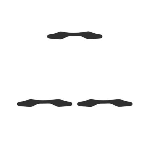 Paowsietiviity Set di 3 cerchietti per bambini e adulti, in morbido neoprene, 58 cm, colore: nero