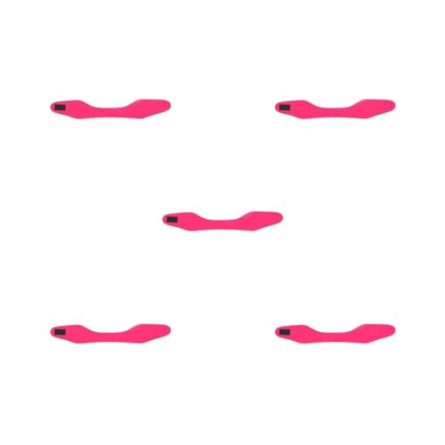 Paowsietiviity Set di 5 cerchietti per bambini e adulti, in morbido neoprene, 51 cm, colore: rosa