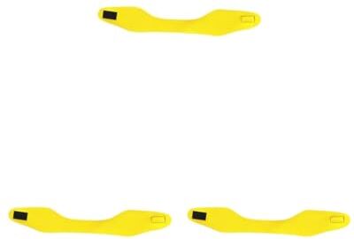 Paowsietiviity Set di 3 cerchietti per bambini e adulti, in morbido neoprene, 51 cm, colore: giallo