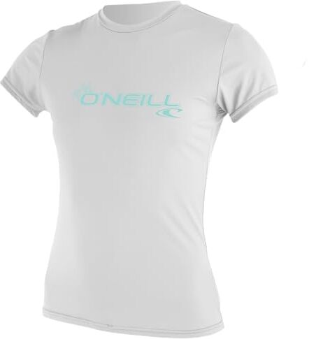 O'Neill Wetsuits Wms Basic Skins S/S Camicia da Sole, Colore: Bianco, M