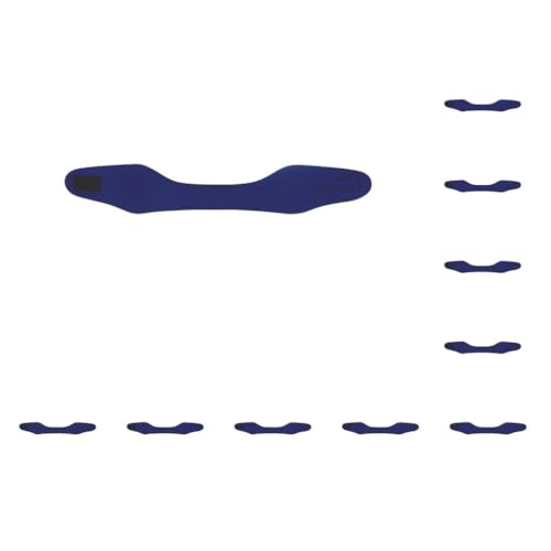 Paowsietiviity Set di 10 cerchietti per bambini e adulti, in morbido neoprene, 51 cm, colore: blu