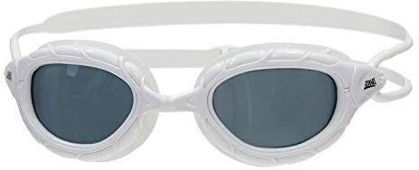 Zoggs Predator, Occhialini da Nuoto Unisex Adulto, Bianco/Smoke