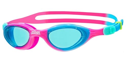 Zoggs Super Seal Junior, Occhialini da Nuoto Unisex-Youth, Rosa/Blu/Tinta, 6-14 Anni