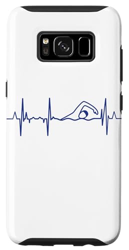 Vestiti divertenti per nuotatori Custodia per Galaxy S8 Il mio cuore batte per il nuoto