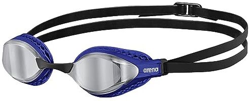 Arena Airspeed Mirror Occhialini Nuoto da Gara Anti-Appannamento Unisex Adulto, Occhialini Piscina con Ampie Lenti, Protezione UV, 3 Ponti Nasali Intercambiabili, Guarnizioni Air Seals