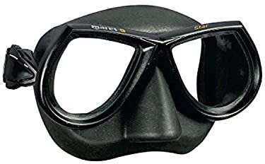 Mares Maschera Star, Maschera da Apnea e Pesca Subacquea, Adulto, Unisex, Nera