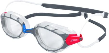 Zoggs Predator Occhialini da nuoto con protezione UV, cinghie per occhialini da nuoto a regolazione rapida, lenti anti-appannamento, occhiali da nuoto per adulti, ultra fit,