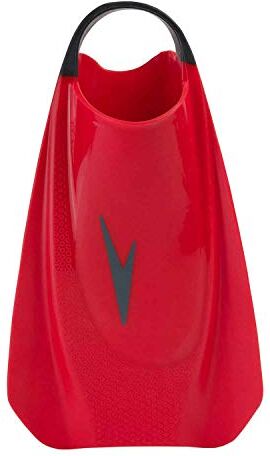 Speedo Unisex Adulto Fury Training Fin for Swimming Pinne da allenamento, Lava Rosso/Chill Blu/Grigio, 5-6