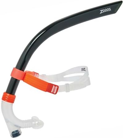 Zoggs Centre Line Snorkel, Tubo da Snorkeling Unisex Adulto, Arancione (Arancione), Taglia Unica