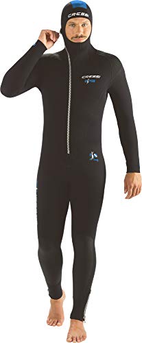 Cressi Diver All-in-One Man Monopiece, Muta Monopezzo 7mm Uomo, Nero/Blu, 4XL