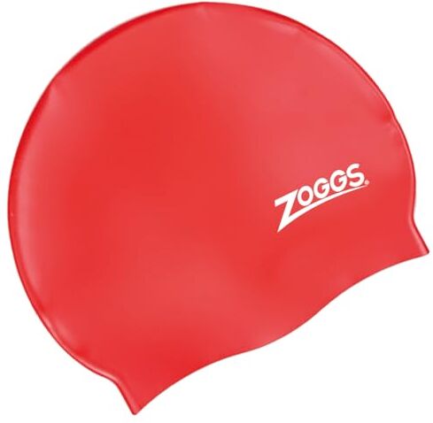 Zoggs , Cuffia Unisex Bambini, Rosso, taglia unica