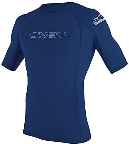 O'Neill Wetsuits Camicia da Sole a Maniche Corte da Uomo Basic Skins, Rash Vest, Marina Militare, XXL