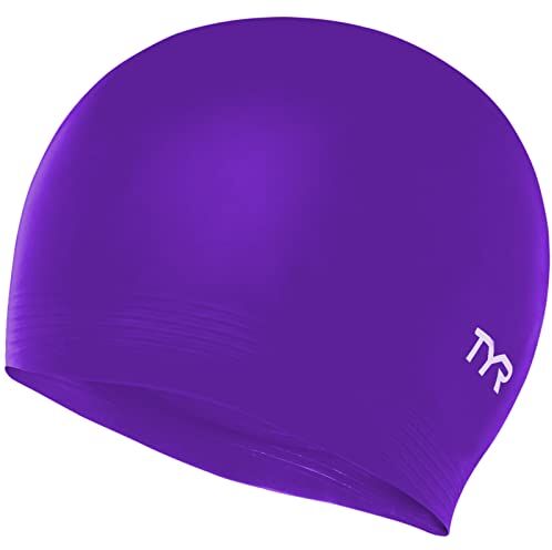 TYR Cuffia da nuoto in lattice, viola