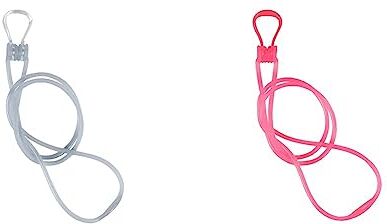 Arena Strap Nose Clip PRO, Tappanaso Unisex Adulto, Pink-Pink, Rosa & Strap Nose Clip PRO, Tappanaso con Cinturino Unisex Adulto, Trasparente (Clear/Clear), Taglia Unica