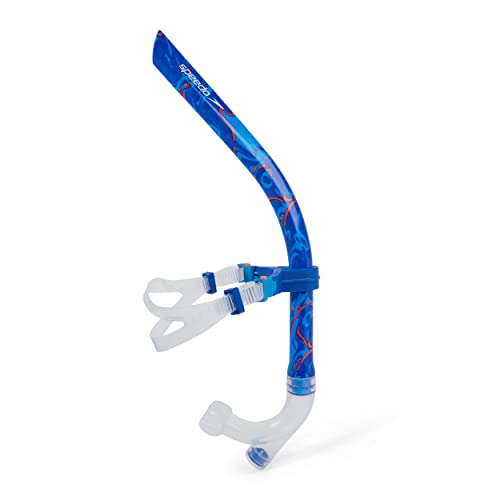 Speedo Unisex Adulto Centre Snorkel centrale boccaglio, Bllue Flame/Pool Blu/Fluo Tangerine, Taglia Unica