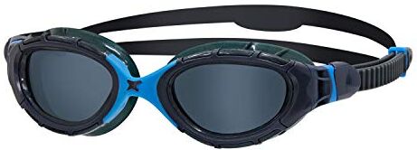 Zoggs Predator Flex Occhialini da Nuoto Unisex Adulto, Tinta Grigia/Blu/Affumicata, Small