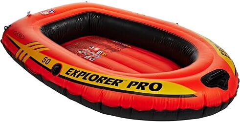 Intex Bateau Explorer Pro 50 sans Rames, Orange, 137 x 85 x 23 cm